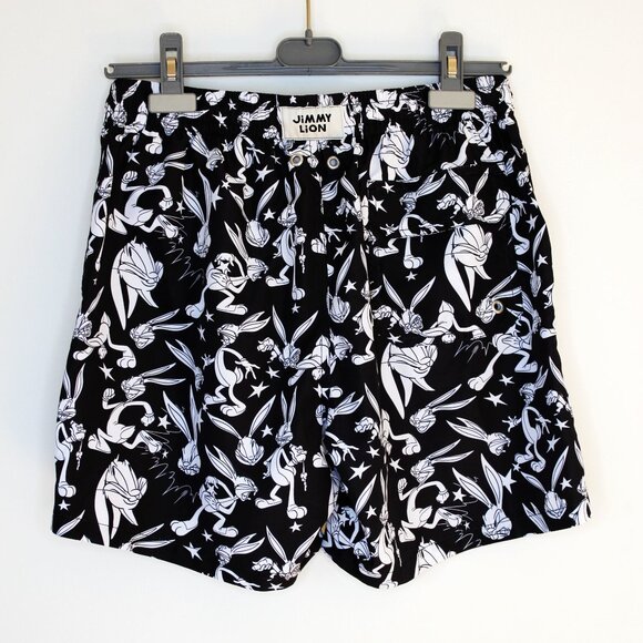 BNWT SS25 JIMMY LION x LOONEY TUNES BUGS BUNNY SWIM SHORTS S - Picture 2 of 12